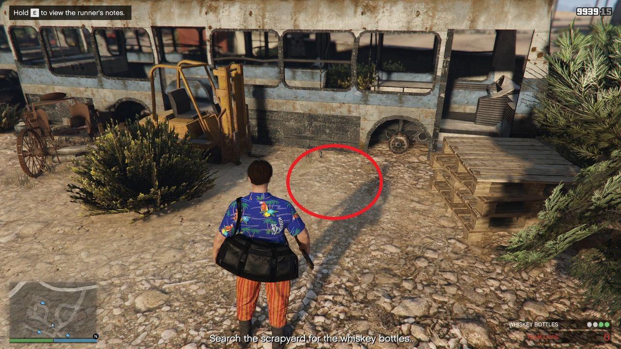 Fork clue whiskey location.