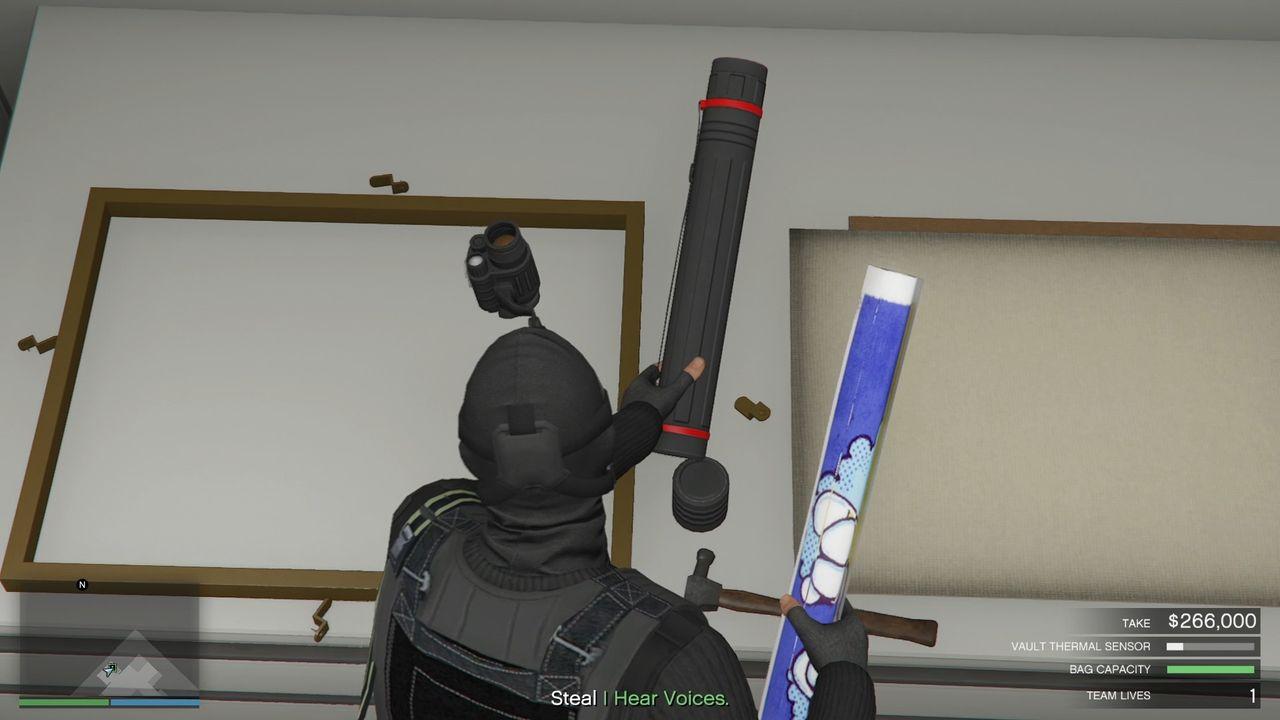 Looting the primary target.