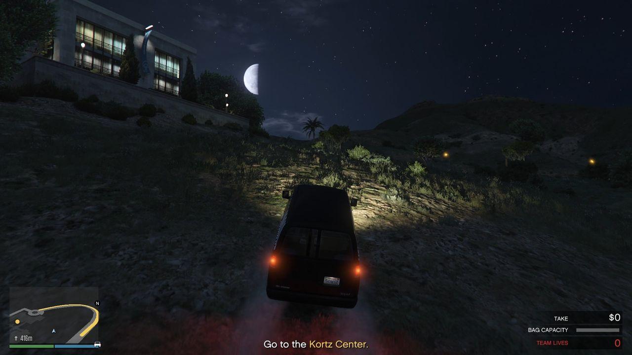 Going off-road to avoid the huge turn to save more time.