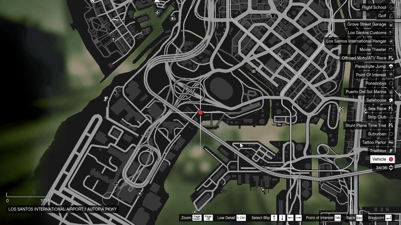 Just slightly by the LS International Airport on Autopia Parkway