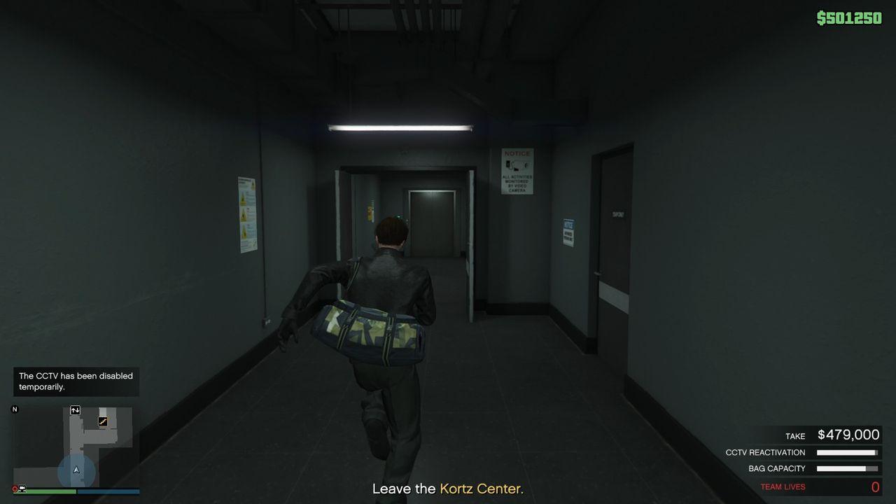 Running back to the same elevator to go back up to the exhibition area.