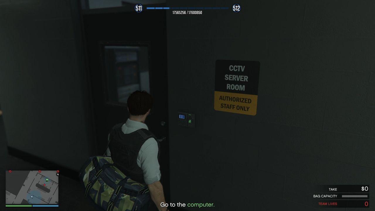 The correct keypad will also show up on the minimap.