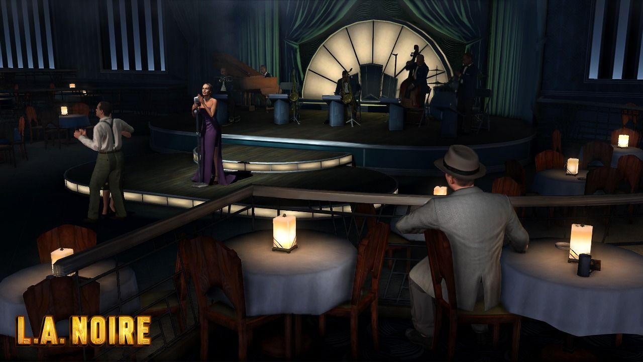 Cole Phelps observing Elsa Lichtmann performing on stage at The Blue Room jazz club.