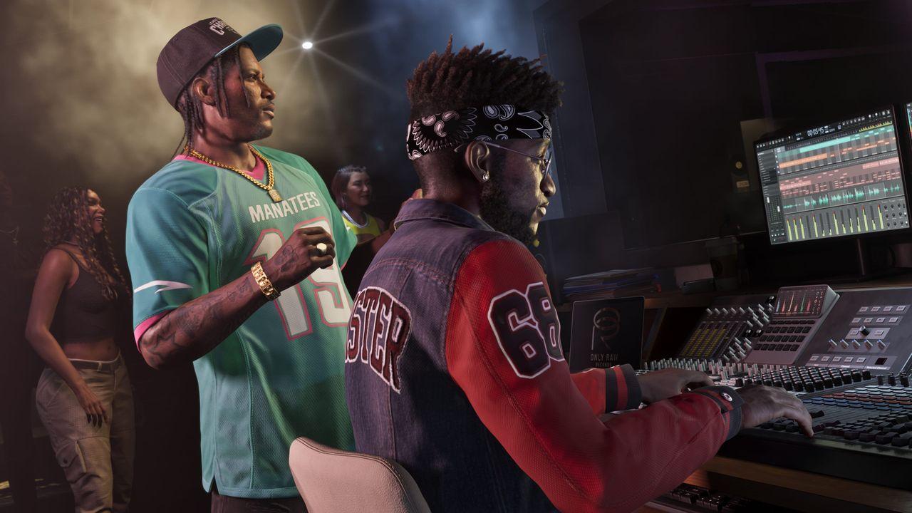 DreQuan priest producing music.