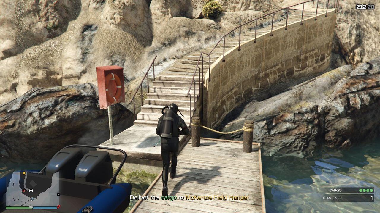 Back to the shore.