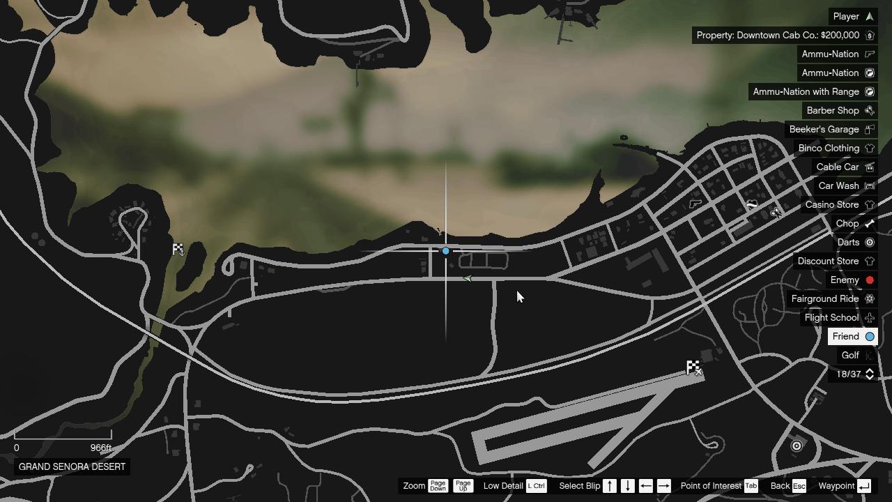 Location near Alamo Sea at Grand Senora Desert