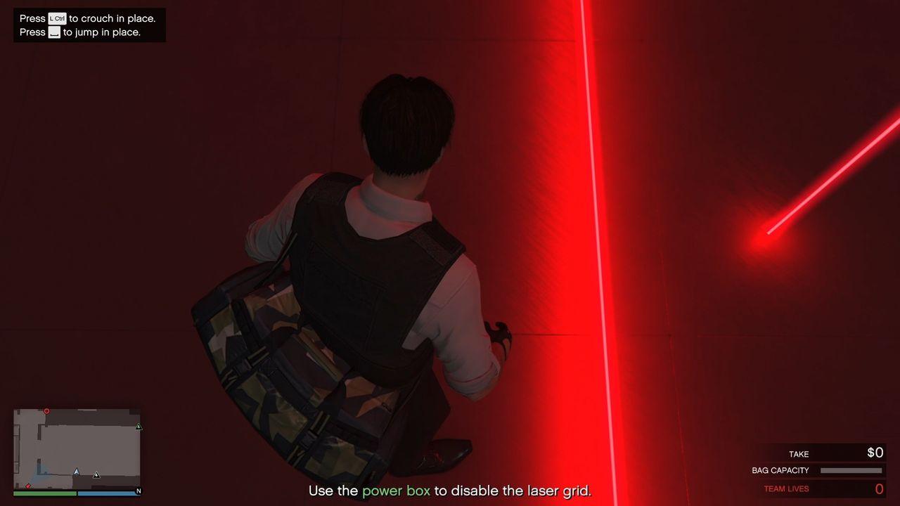 Face left like this and then jump when the bottom laser gets close to you.