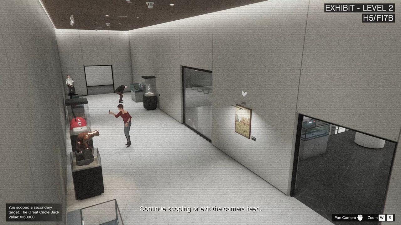 Exhibit Level 2 and the room only accessible with more than one player during the heist.