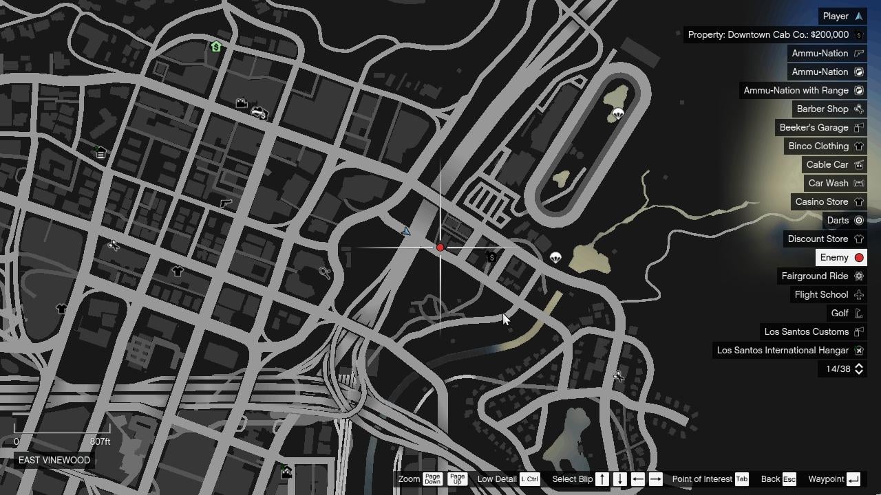 This event appears at East Vinewood, right next to APTS apartment building