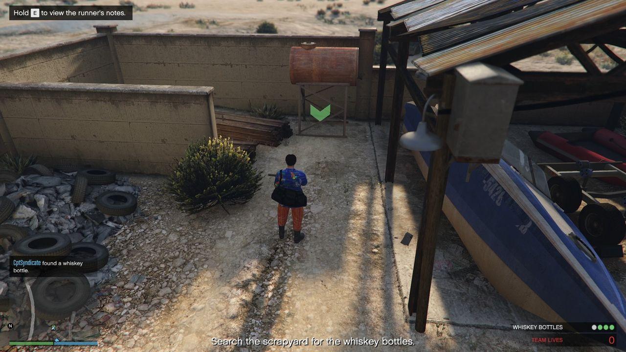 Blue Speed Whiskey Bottle Location.