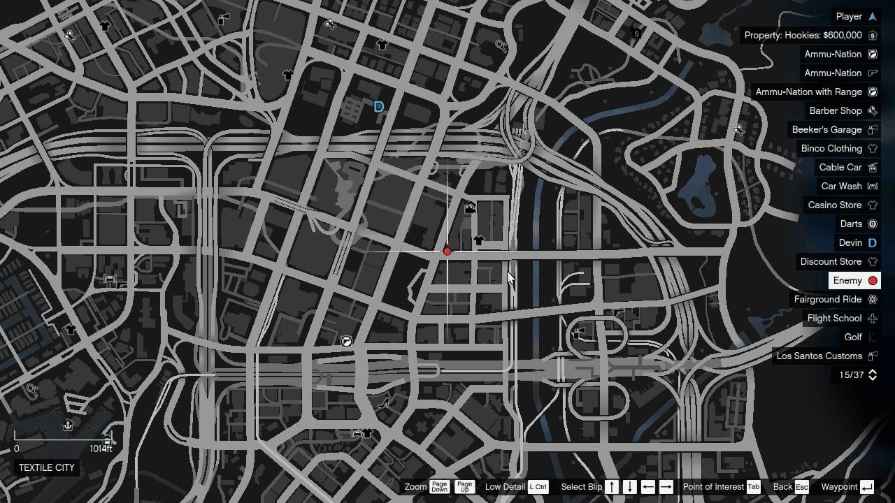 Textile City located east of Downtown where the event triggers