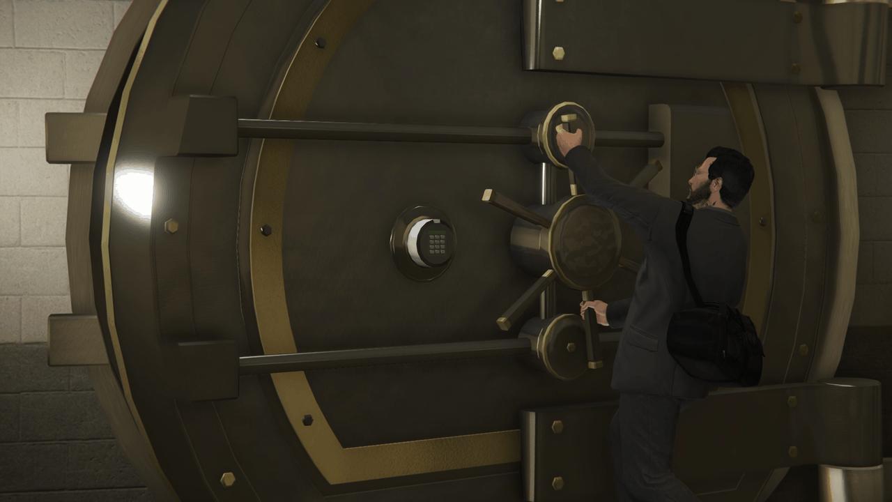 Vault door opened
