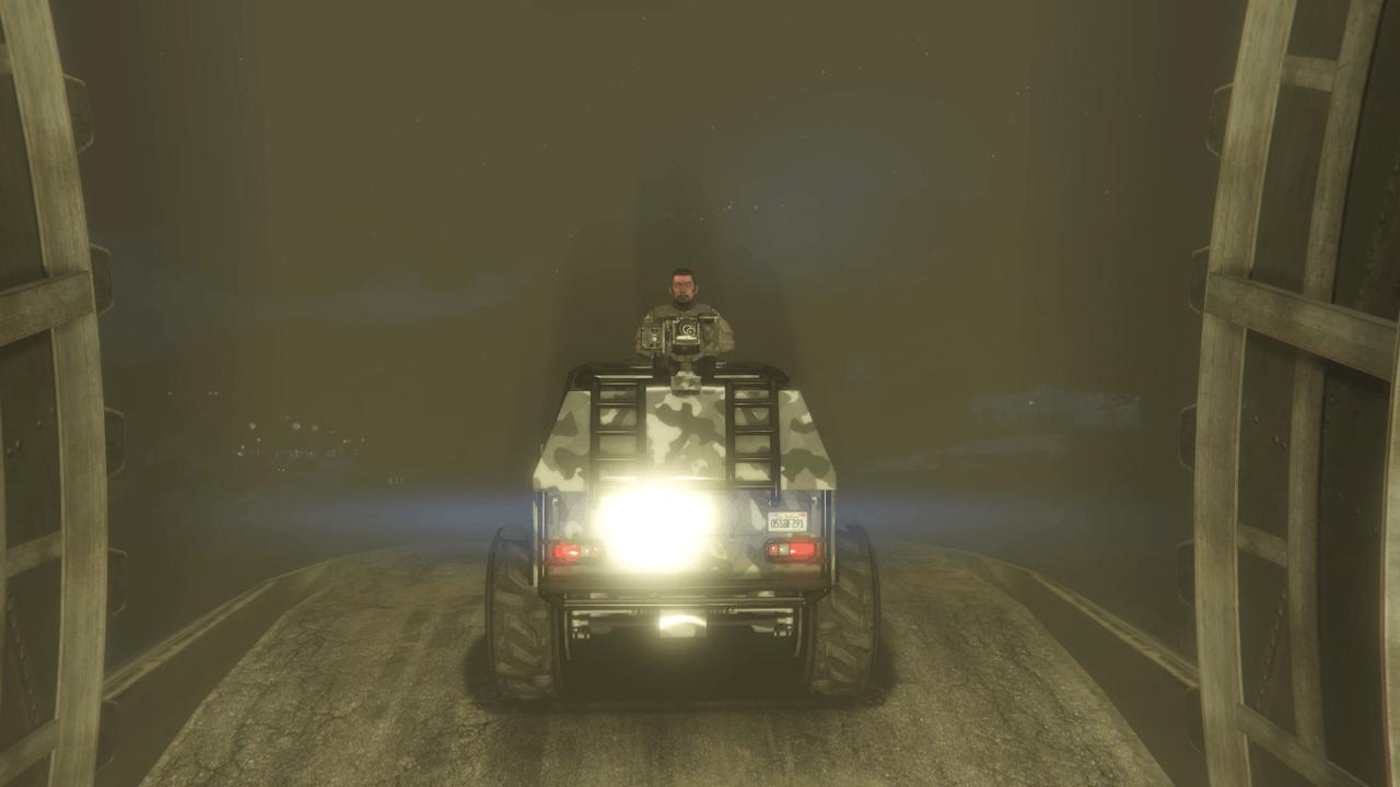 Barrage coming out of the bunker