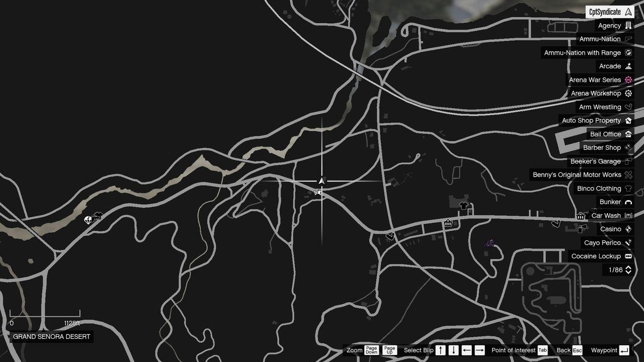 Hen's location on the map.