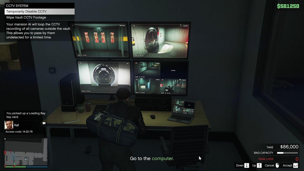 Disabling the CCTV Camera.