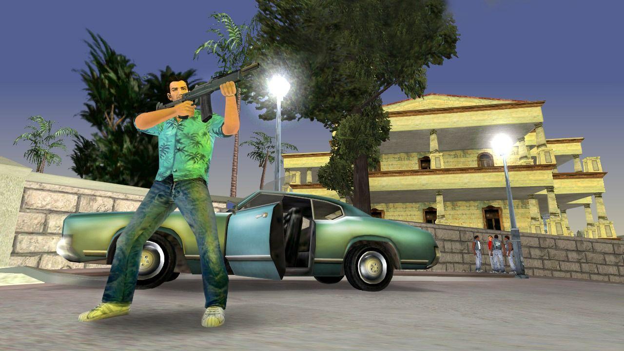 Official promotional image of Tommy Vercetti by Rockstar Games.