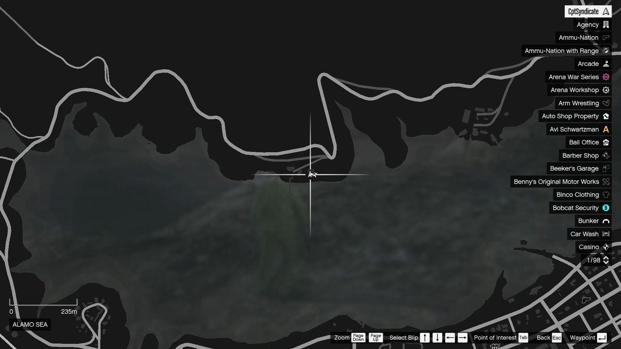 The map shows the location of the golden clover found at the foreclosed North Alamo Pier at the Alamo Sea.