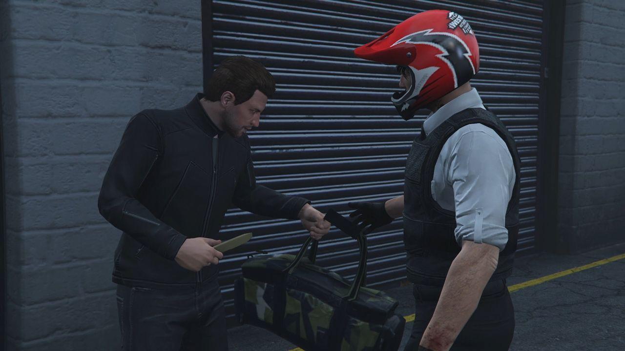 Kortz Center Heist loot delivered to the drop-off point.