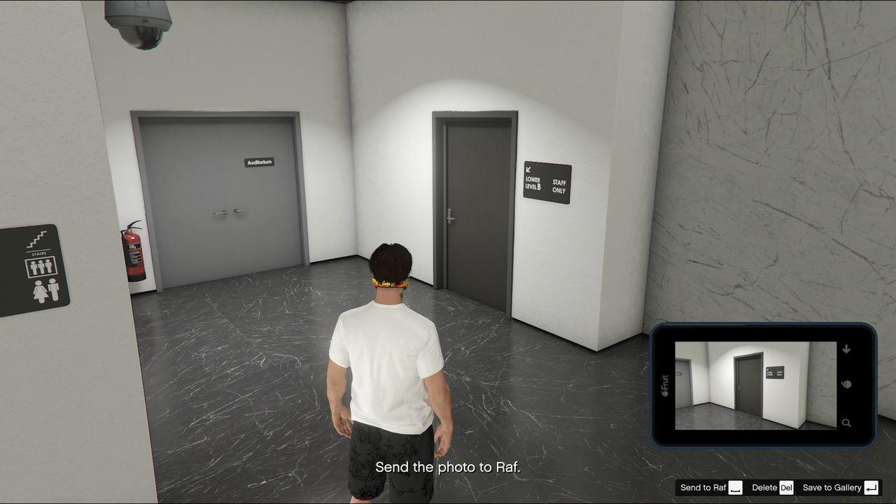 Basement access door.