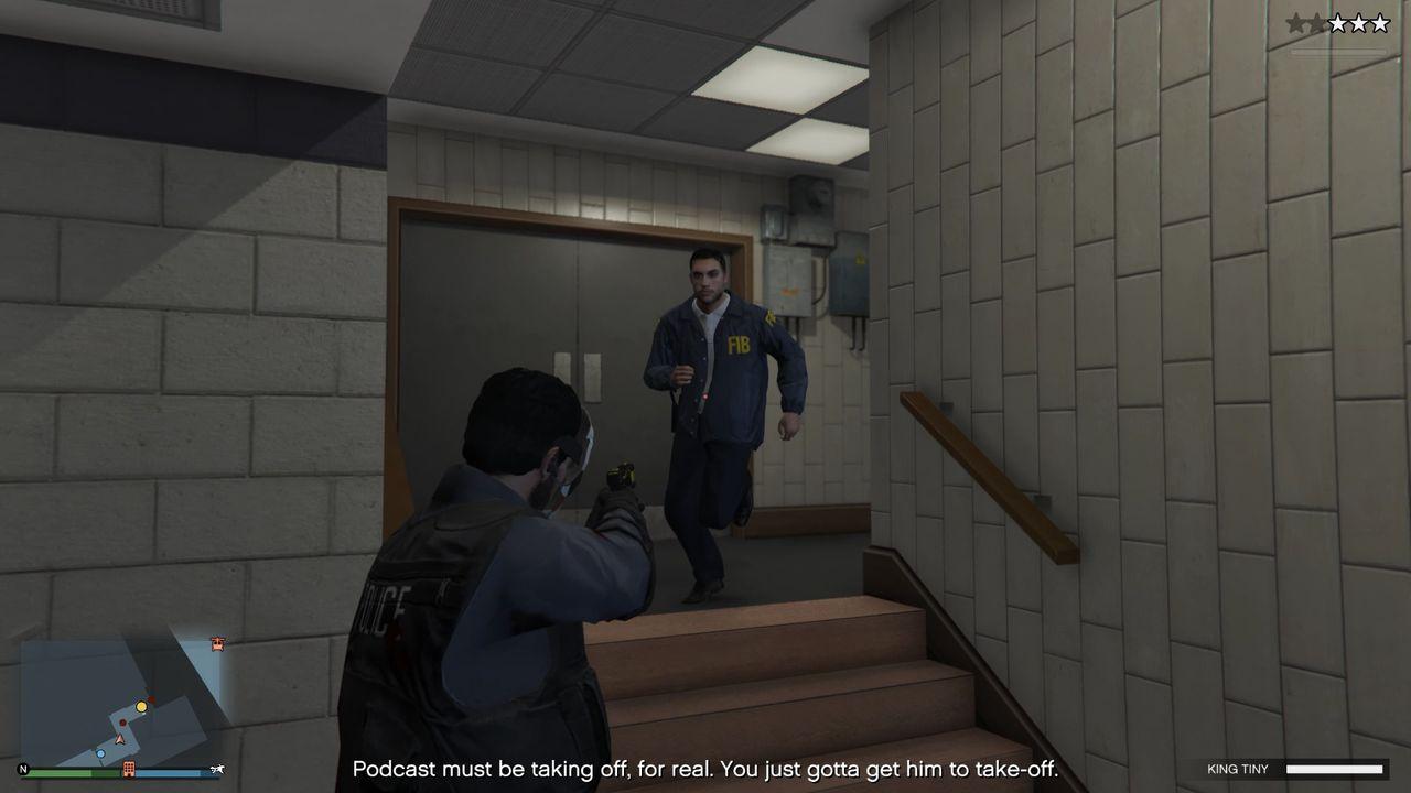 Two more cops will show up. Remember, you must stun them.