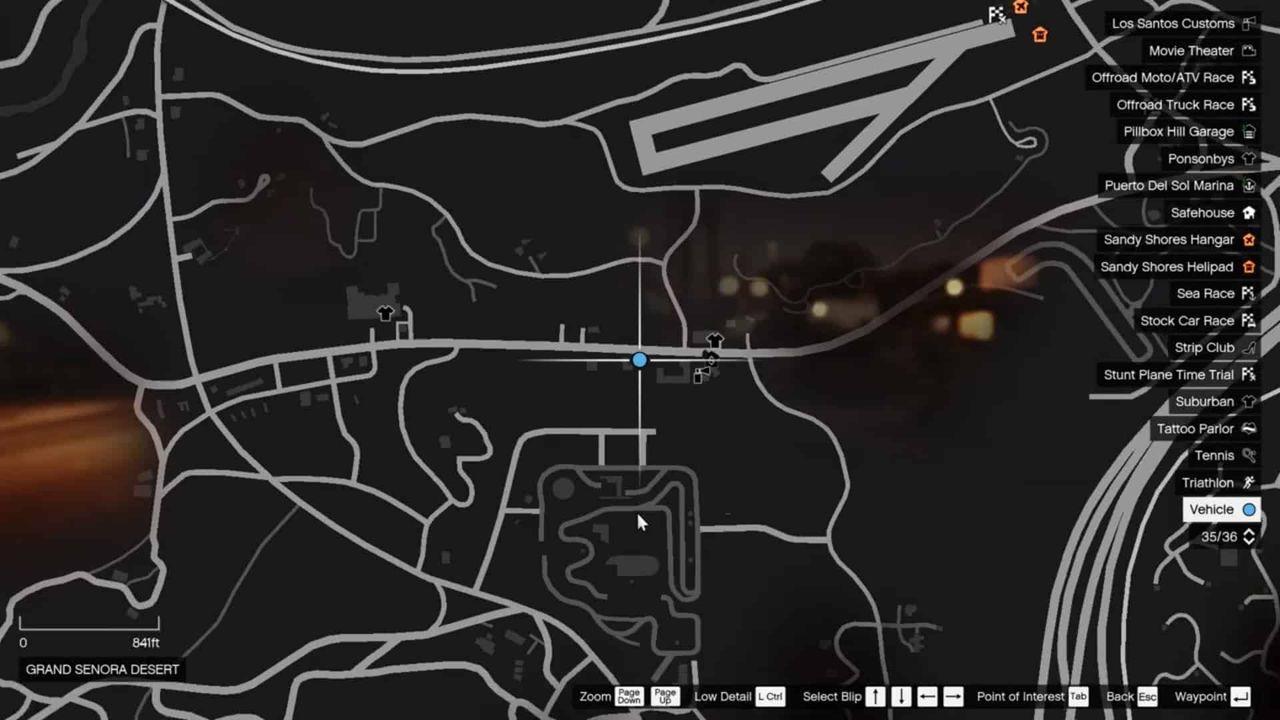 Duke O'Death Car Location in Grand Senora Desert