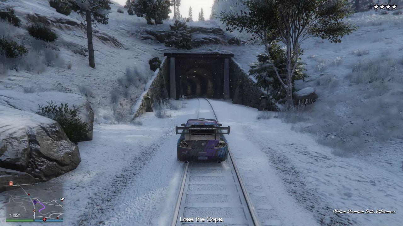 Tunnel entrance.