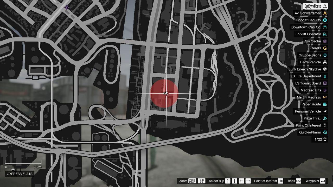 The map shows the location of the Golden Clover in Cypress Flats.