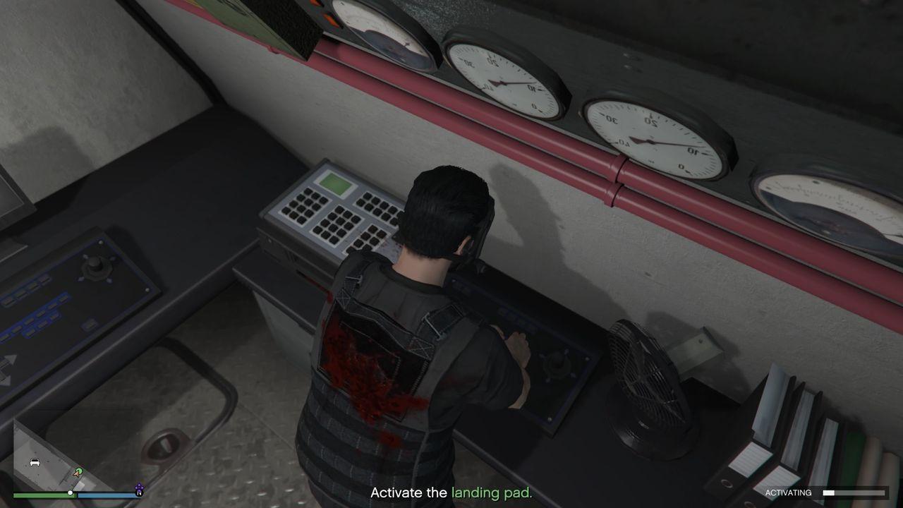You can keep track of the activation progress by looking at the progress bar at the bottom-right corner of the screen.