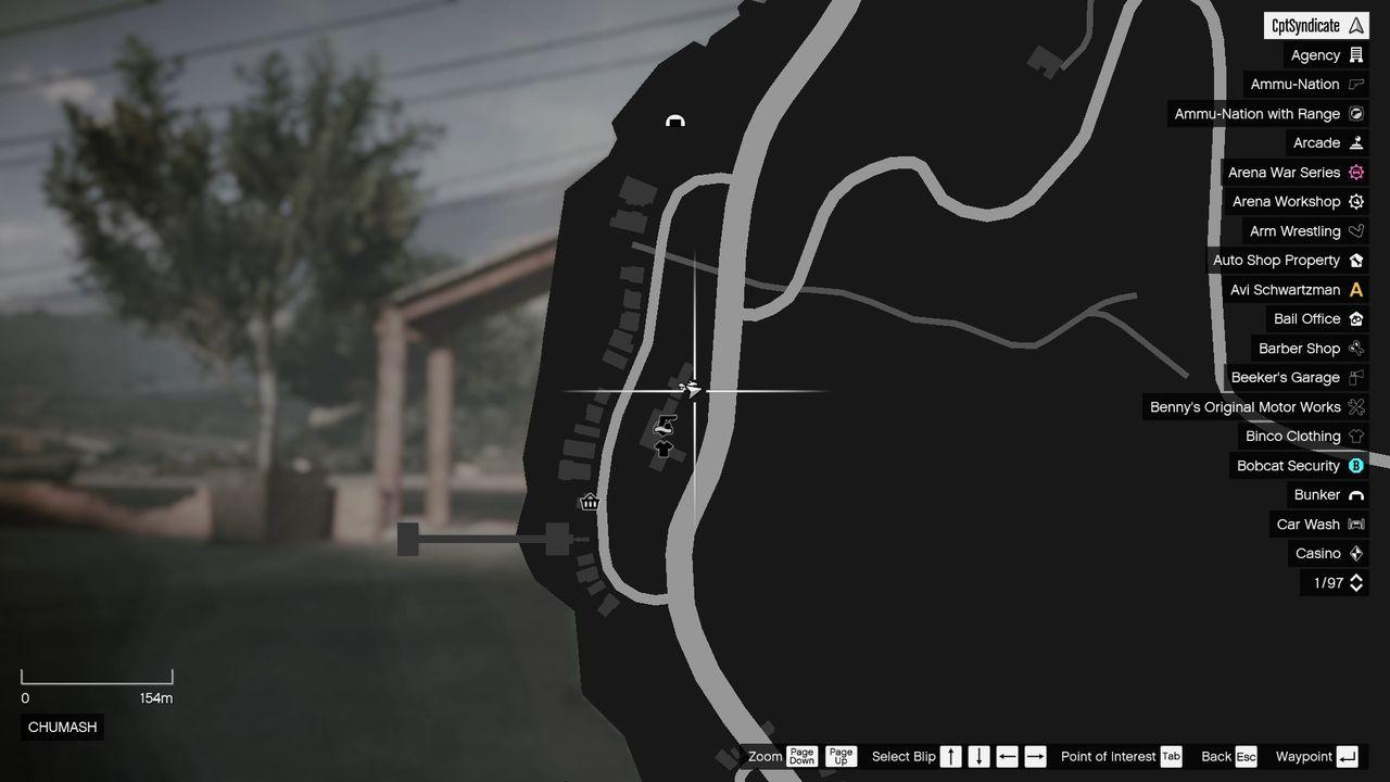 The map shows the location of the golden clover found at the Chumash Plaza entrance gate in Chumash.