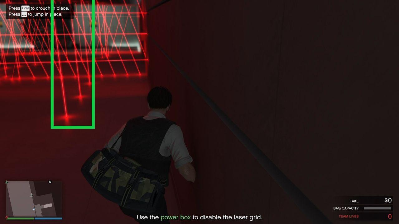 The vertical lasers that move left and right.