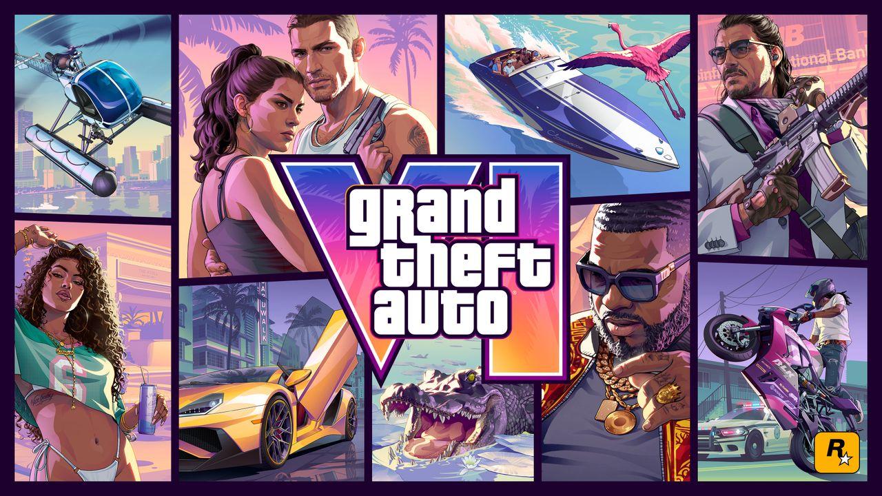 The official Grand Theft Auto VI cover art as revealed by Rockstar Games