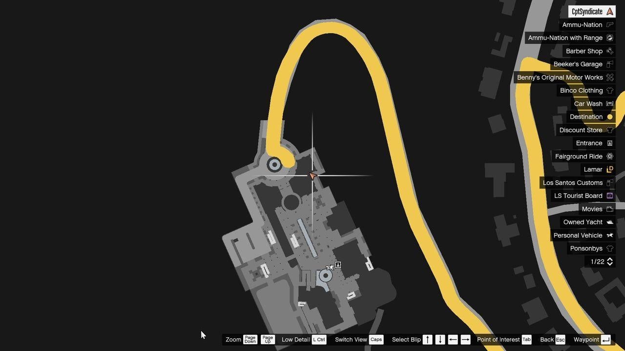 Map location of the possible manhole key #2.