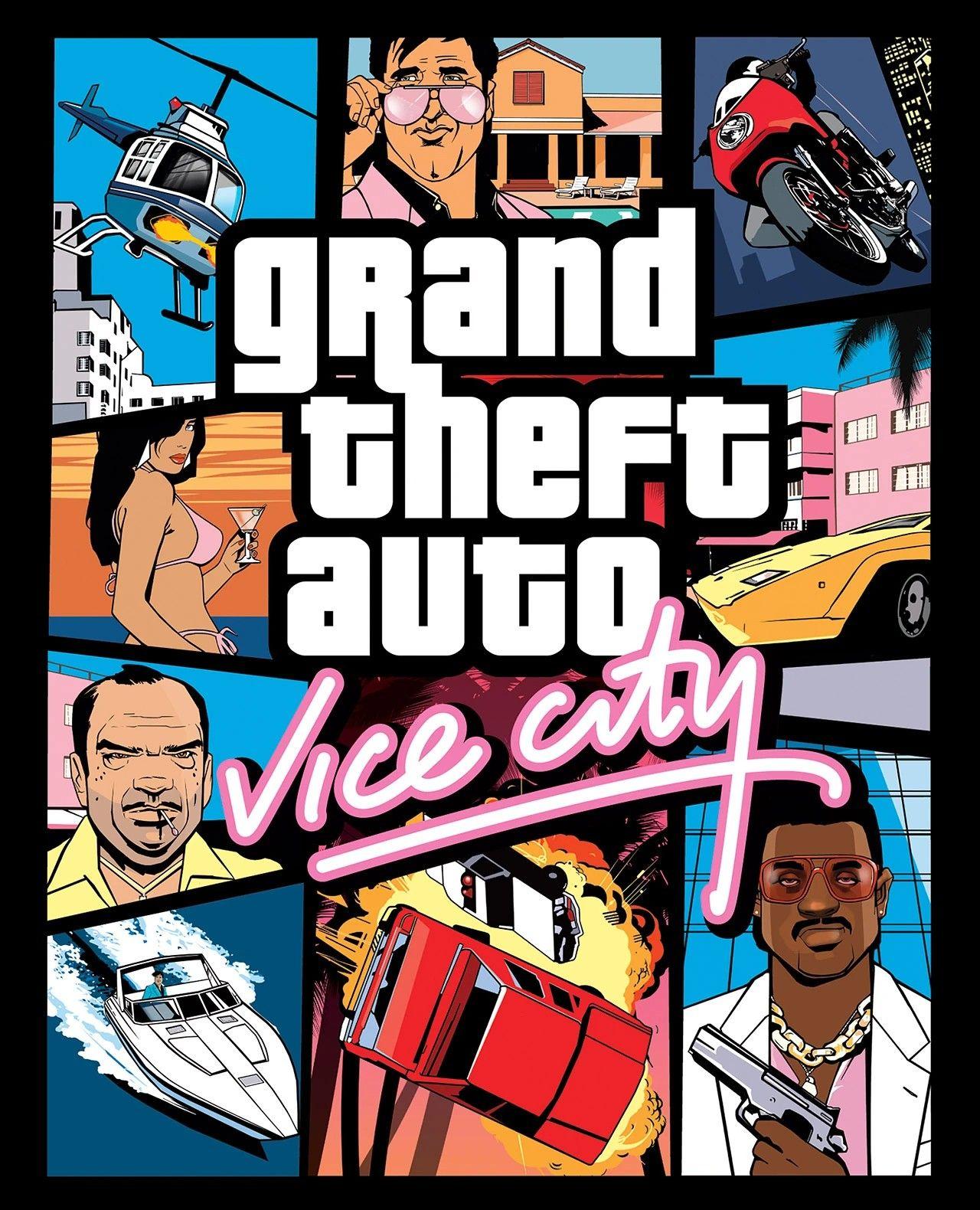 Official cover artwork for Grand Theft Auto: Vice City