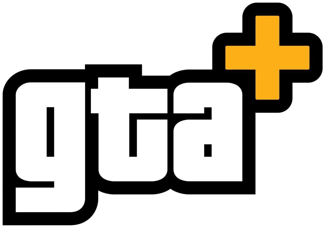 GTA+ official logo as used in marketing and in-game promotions.