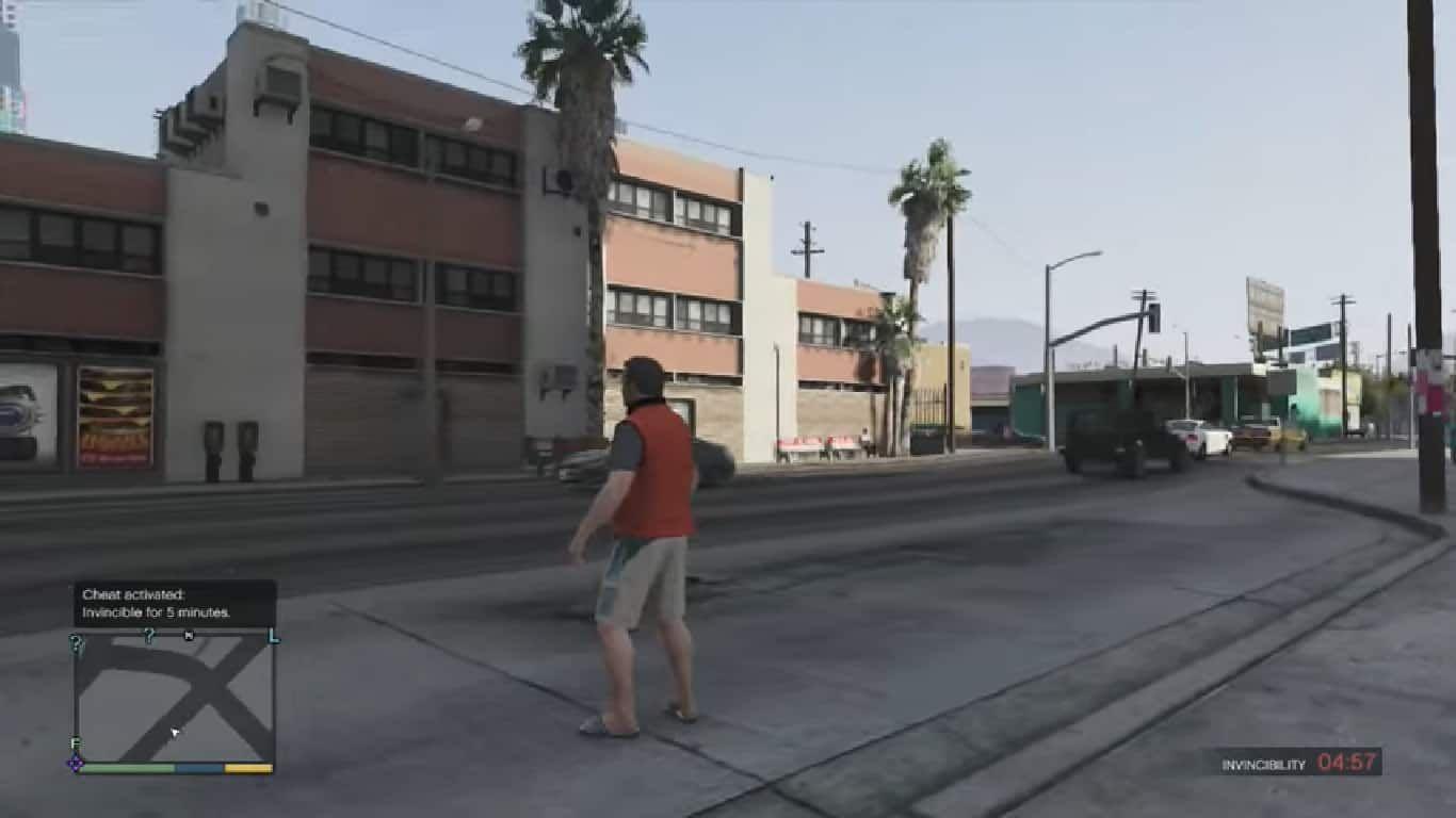 Invincibility Cheat Code GTA 5 Demo Video