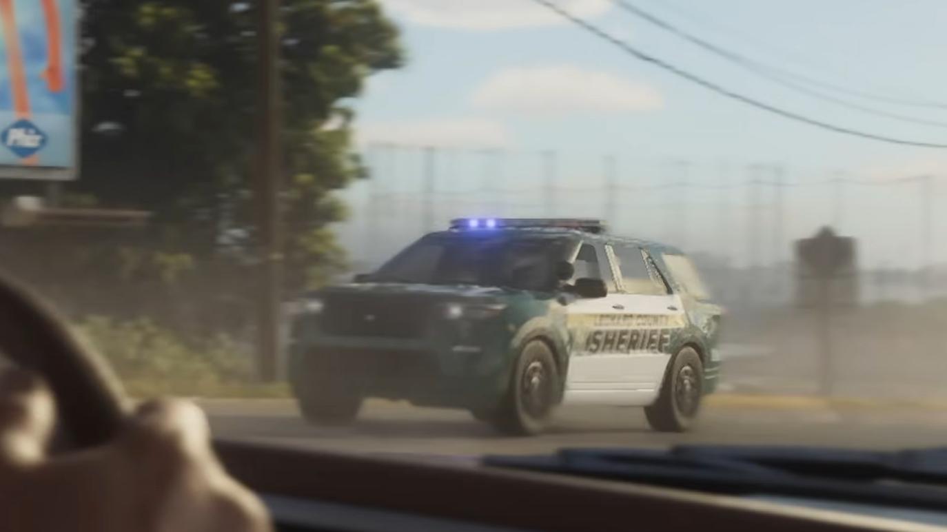 Unnamed Police SUV covered in the Leonard County green-and-white livery.