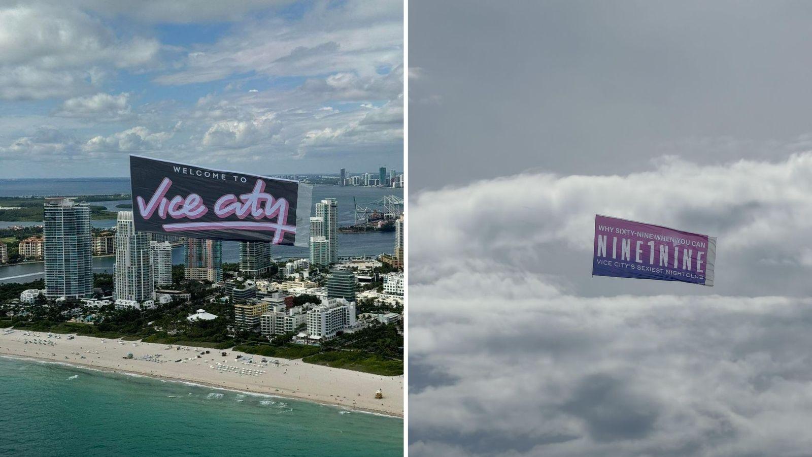 GTA 6 Beach Gear and Plane Banners Are Showing Up on South Beach Now