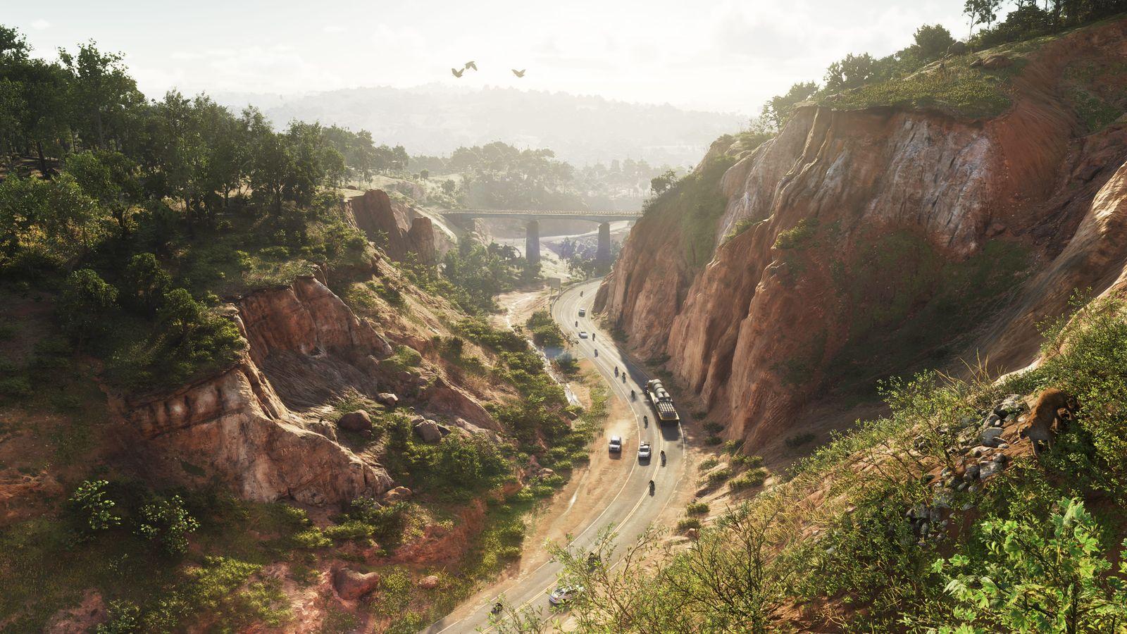 Official screenshot showing Mount Kalaga National Park in GTA VI.