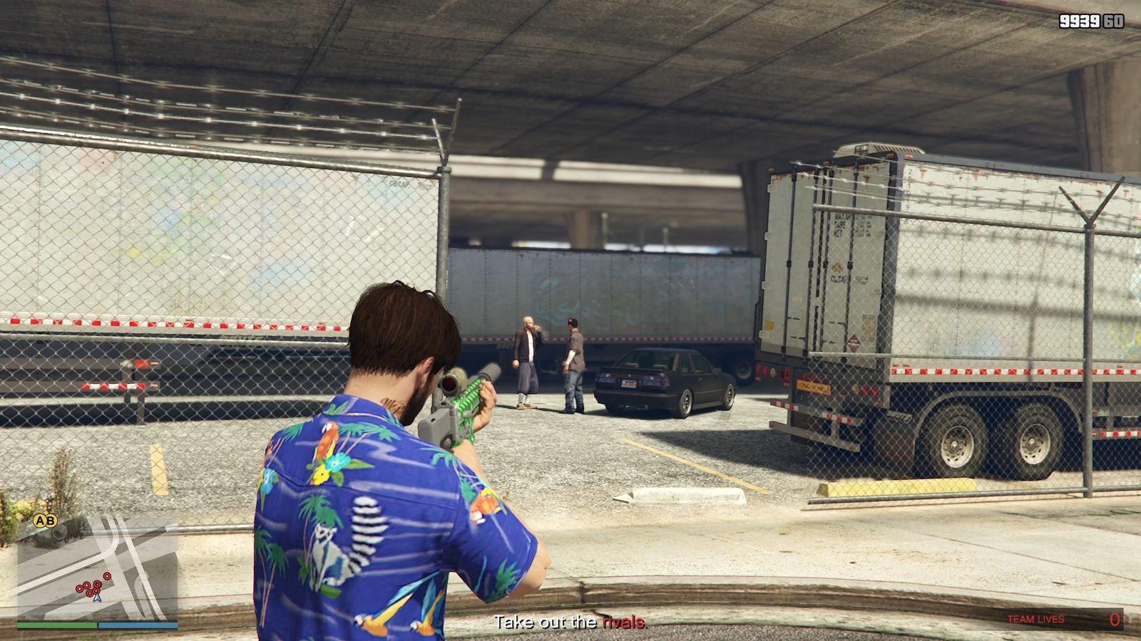 Taking out the rival gang members.