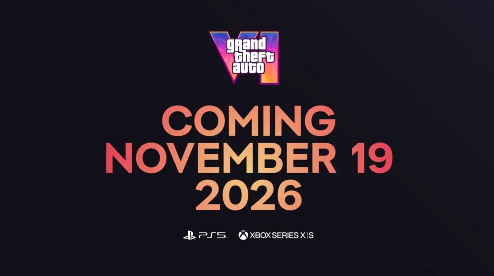 Yes, it's official. GTA 6 is happening in November.