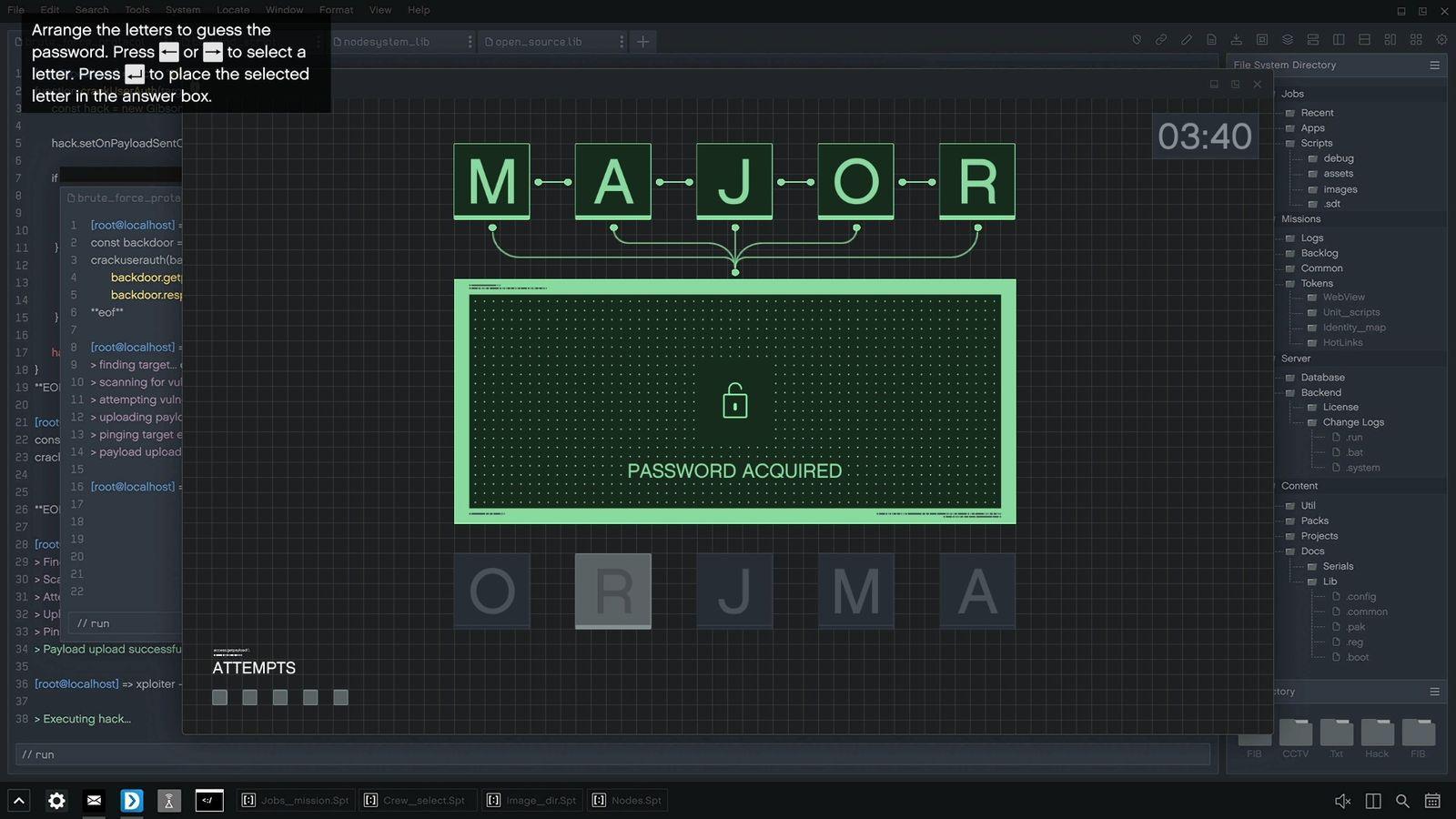 We got "MAJOR."