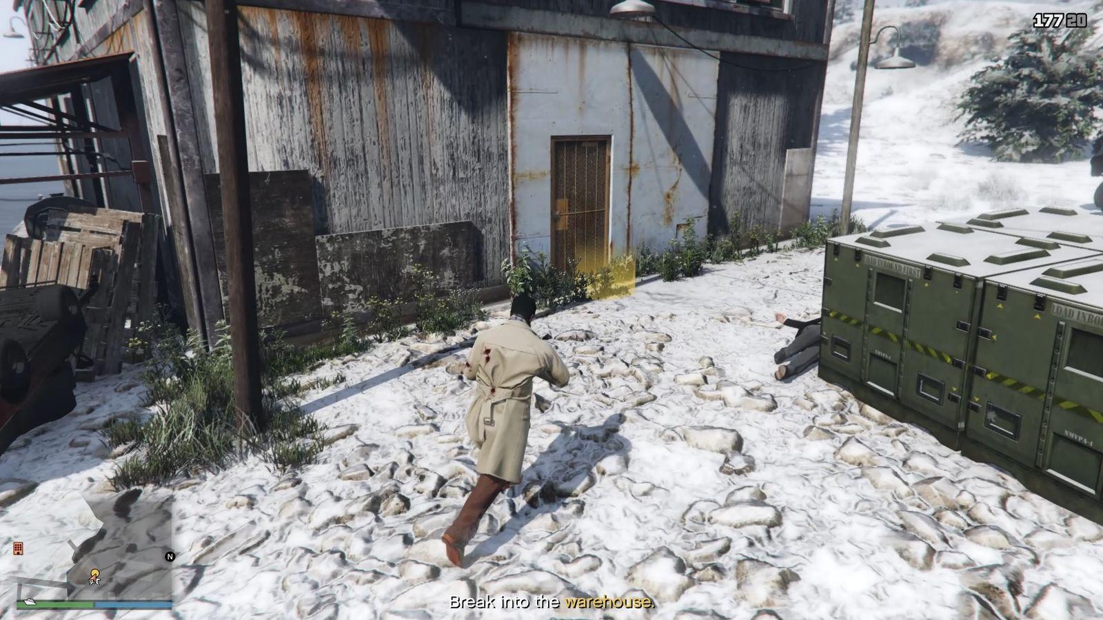 Warehouse entrance.