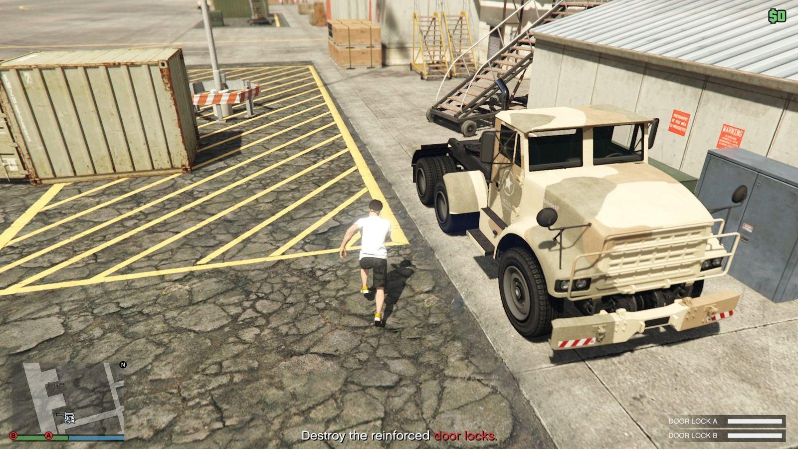 The trailer cab which will also be marked on the map for you as you get closer.