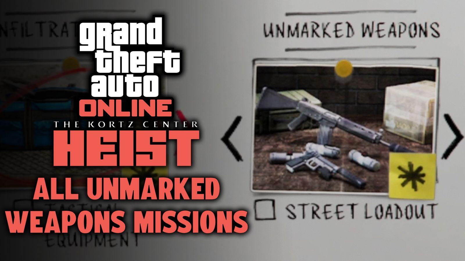 Here's how to complete each unmarked weapon loadout prep work for the Kortz Center Heist.