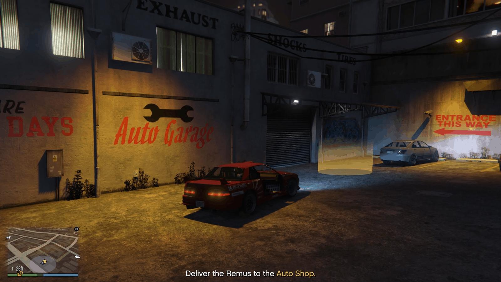 Delivering Lil Dee's Remus at the Auto Shop