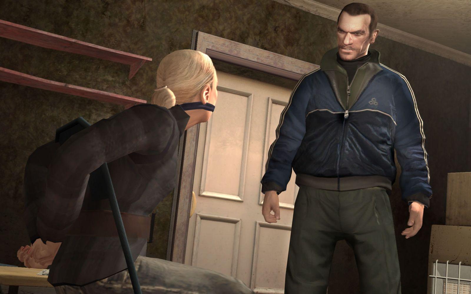 Niko interrogating Kate.