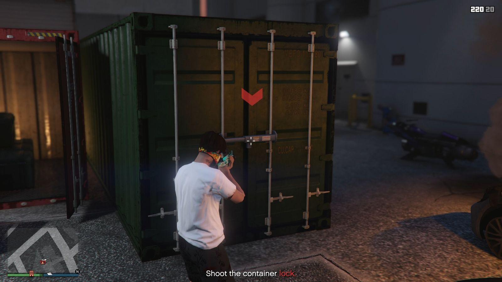 Locked container with the drones inside.