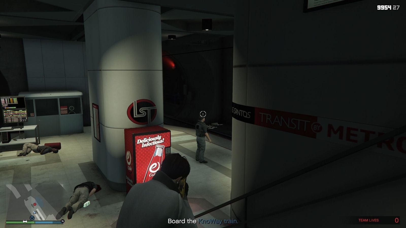 The fourth guard, alone on the right side.