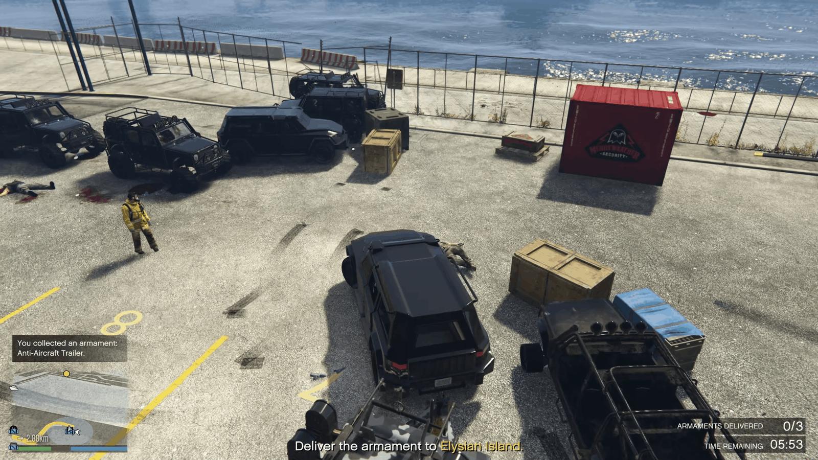 Nightshark hooked onto the AAG trailer