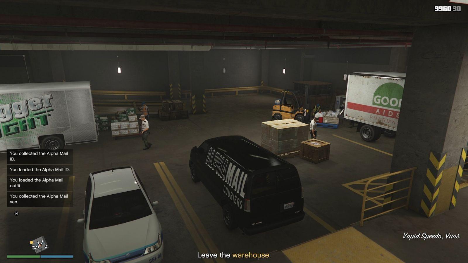 Alpha Mail van containing all the needed equipment.